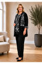Plus Size Patterned Two-Piece Set Relaxed Fit Stylish Women's Combination Comfortable Fit Plus Size Two-Piece Set Modern Patterned Women's Set - 5