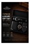 Elegant 7-in-1 Piece Men’s Business Gift Set – Black Leather Watch, Belt, Wallet, Tie, Cufflinks & Tie Clip
