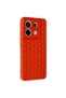 Redmi Note 13 Pro 5g Compatible Case Honeycomb Silicone Cover - Red - 2