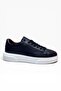 Brt Lf-050-26 Genuine Print Leather Anatomical Men's Sneaker Navy Blue White - 2