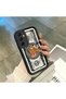 Samsung Galaxy M14 5g Compatible High Quality Cartoon Printed Impact Resistant Black Silicone Case