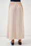 Women's Long Beige Skirt - 8