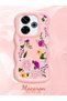 Redmi 13 Compatible Case Camera Protector Pink Silicone Couple Phone Case Floral Pattern - 2