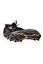 Black Gold Patterned Lace-Up Cleats Comfortable Football Shoes Cleats for Stadium and Training - 4