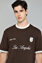 Typography Print T-Shirt with Crew Neck and Short Sleeves - 6