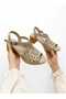 Genuine Leather Heel-Sandalized Women's Light Beige Nude Sandals