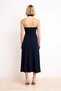 Women Halter Neck Sleeveless Midi Dress Shift Cutout Lined Casual Daily Elegant Size Modern Stylish - 5