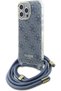 Back Cover Plastic with Strap Blue (iPhone 16 Pro) Code: GUHCP16LHC4SEB