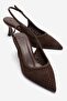Uvien Brown Suede Women's Heeled Shoes