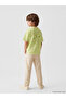 Yellow Nostalgic Monkey Printed Unisex Kids T-Shirt - 4