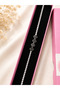 Black Clover Detailed Zircon Stone Women's Bracelet |   Elegant and Stylish Silver Color Bracelet - 3