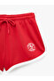 Embroidered Cotton Ribbed Waist Tie Mini Shorts - 7