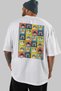 For the Love of Cats 122 Cat Printed White Oversize T-Shirt 100% Cotton Unisex Cat Lover Premium Design - 5