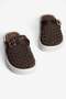 Women's Mesh Knitted Slippers with Gold Buckle, Daily Stylish Louria Brown - 3