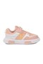 Powder White Velcro Mesh Girls' Sports Shoes