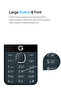 F100 4G Dual SIM Feature Phone 2.4" Display 2000mAh Battery YouTube Facebook TikTok Bluetooth FM Radio Arabic & English Keypad-Black - 7