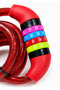 4-Digit Combination Cable Lock for Bicycle Scooter & Gate – Resettable Steel Security Lock with Colourful Dial - 7