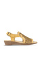 Yellow Leather Women's Sandals