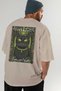 For the Love of Cats 68 Cats Printed Beige Oversize T-Shirt 100% Cotton Unisex Cat Lover Premium Design - 7