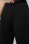 Pleat Detail Slim Fit Pants with Elastic Waist - 6