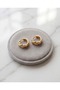 Twisera Embedded Zircon Stone Minimal Twist Hoop Steel Xuping Earrings - 6