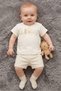 Toddlers Boy 3 Pcs Graphic Print T-Shirt And Shorts With Soft Toy Set, Multicolor