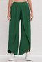 New Season Women's High Waist Elastic Front Cross Detailed Sandy Trousers - 5