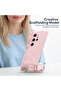 Samsung Galaxy Bud 4 Pro Case/Buds4 Case Clear Lock Clip with Phone Stand -Pink - 3