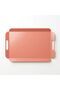Metal Presentation Tray Set, Soft Colors, Modern Tea and Coffee Presentation Tray, 3 Piece Set (Pink-Pink-Pink) - 7