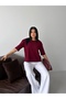 Premium Viscose Sausage Collar Half Sleeve Comfortable Fit Flexible Summer Knitwear Blouse - 2
