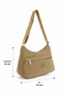 Women's Imported Parachute Fabric Water-Resistant Lightweight Casual Shoulder Bag and Crossbody Bag with Adjustable Strap - 4