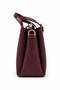 Liora Burgundy Women's Bag with Gold Accessories - 4