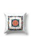 Butterfly Motif Patterned Multi-Colored Square Throw Pillow 43 X 43 cm Double-Sided Throw Pillow Cover 1 Pc