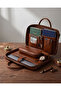 1004 Vegan Leather 13-14 Inch Compatible MacBook Laptop Bag with Organizer - 2