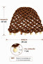 Bohemian Style Sequin Detail Hand Knitted Mesh Beanie Hair Accessory - 2