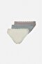 Premium Women's 3-Piece Brief Panties Set – Soft Textured Comfortable Everyday Underwear