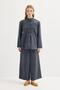 Striped Britli Tensel Shirt Pants Set Dark Navy Blue - 3