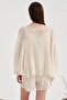 Women's Jacket with Complete Embroidery Detail and Bat Sleeve Design - 3