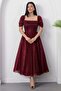 Heart Collar Tulle Dress with Gloplu Bal208 - 2