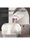 Shell Flip-Top Cat Litter Box 59.4×39.5×46.4 cm Gray & White Enclosed Anti-Tracking Cat Toilet Corri - 5