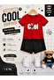 Cool Printed Kids' Set – T-Shirt & Shorts 2-Piece Combination |   Trendy Summer Set for Ages 1-12