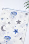 Baby Boy Single Layer Muslin Swaddle Blanket with Pompom Summer Stroller Cover Baby Gift Stl7196 - 4