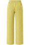 Women’s Striped Wide Leg Pants – Yellow - 4