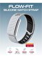 Flow-Fit Silicone Strap Compatible with WHOOP 4.0 Adjustable Replacement Band (Grey/Black) - 2