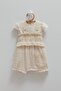 Marina Muslin Lace Flowers Salopet Beige