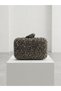 70984 Stone-Detail Mini Handbag with Case Stylish Evening Dress Bag for Women - 2