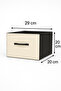 Fabric Storage Box with Handle Organizer Basket Single - 2
