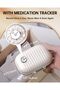 Weekly Daily Travel Pill Organizer, Small Pill Box 7 day Pocket Pharmacy, Portable Pill Case for Pocket Purse - 2