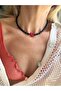 Murano Heart Black Bead Necklace - 2