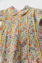 Ditsy Floral Print Piping Lined Short Sleeve Girls' Dress - 2